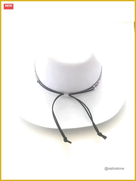 Pink Crystal Rhinestone Cowgirl Hat Band Jewelry Adjustable Size main image 4